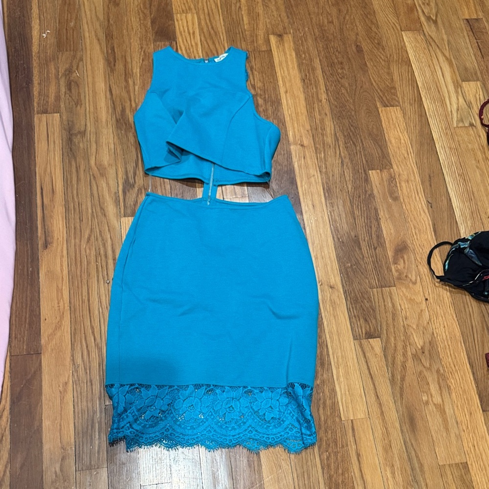 Charlotte Russe Blue Two-Piece Dress